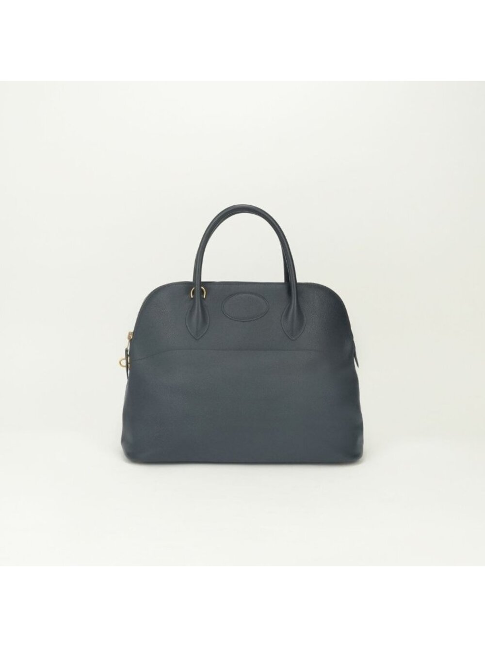 Hermes Bolide 35 Tote Shoulder Bag Courchevel Navy Gold 2-Way